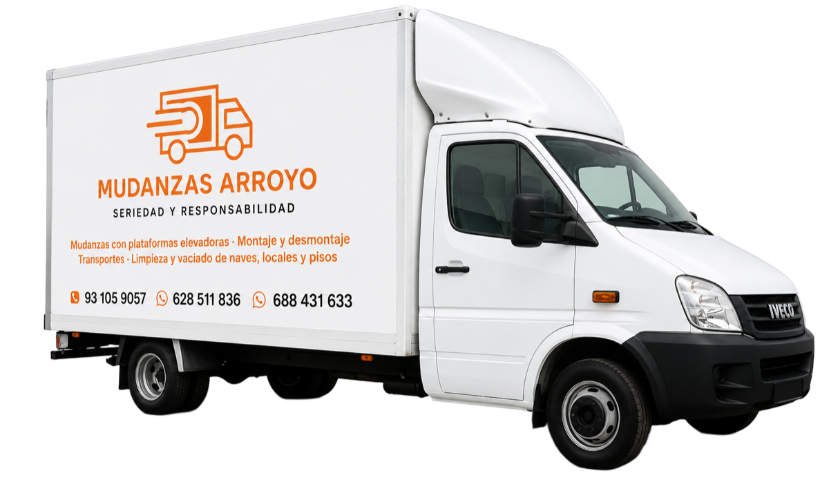 Camión de Mudanzas Arroyo con plataforma elevadora